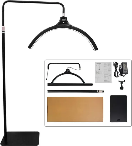 Vista 7 de Lámpara de pestañas para extensiones de pestañas, luz de luna LED para pestañas, faciales, tatuajes, esteticistas, lámpara de iluminación fresca