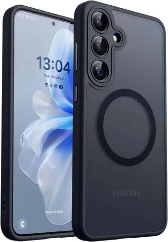 Vista 34 de CANSHN Funda diseñada para Samsung Galaxy A16-5G [protección completa de la cámara] [compatible con Magsafe] funda protectora trasera translúcida