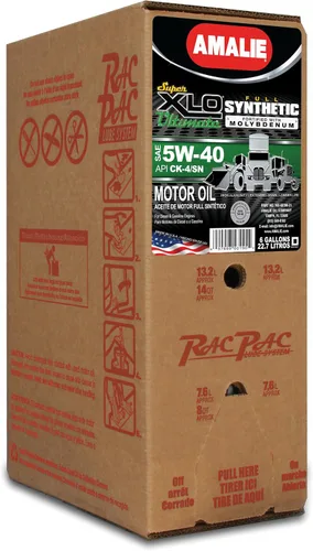 Vista 15 de Amalie Super XLO Ultimate 5W-40 Aceite para motor completamente sintético con molibdeno resistente (160-60197-36) 1 galón, paquete de 4 Fabricado
