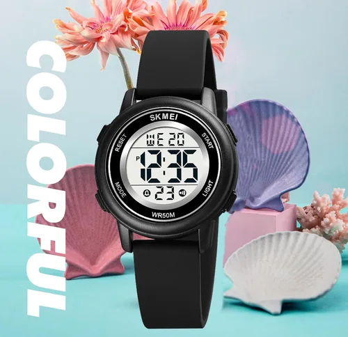 Vista 6 de MASTOP Moda LED Luz Digital Deporte Relojes Cronómetro Calendario Reloj 5Bar Impermeable Multifuncional Reloj de Pulsera