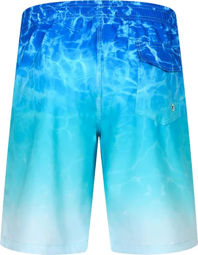 Vista 2 de APTRO Men's Swim Trunks Quick Dry Bathing Suits 9" Mesh Lining Swimsuits Beachwear Board Shorts