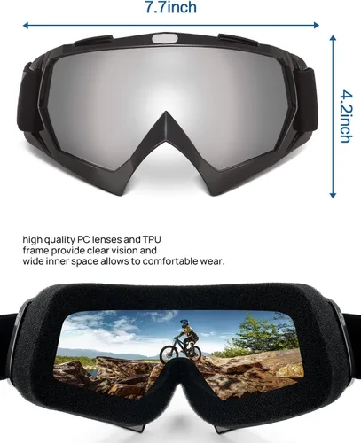 Vista 6 de KEMIMOTO Gafas de motocross y ATV/UTV con protección anti UV