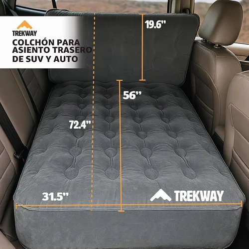 Vista 2 de Offroading Gear Colchón inflable de aire para asiento trasero SUV con cámaras laterales – cama de camping para coche – para 4Runner, Outback