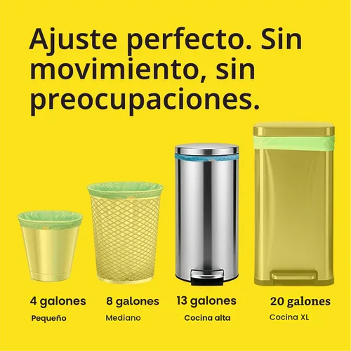 Vista 5 de Glad ForceFlex MaxStrength - Bolsas de basura para cocina, 13 galones, Bahama Bliss Febreze, 90 unidades (el paquete puede variar)