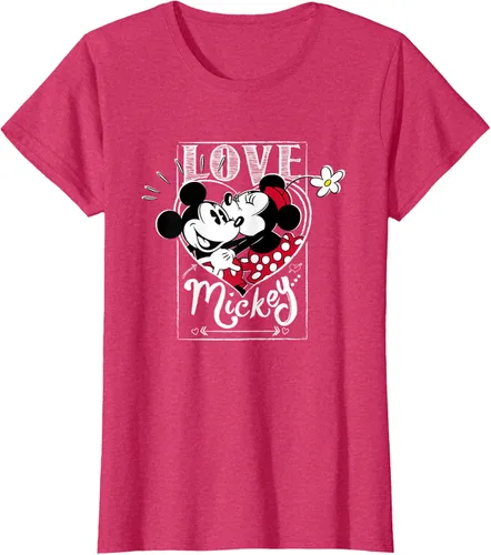 Vista 7 de Disney Mickey & Minnie Mouse Love Mickey - Camiseta para el día de San Valentín