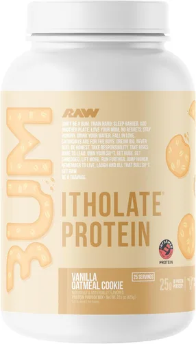 Vista 12 de Proteína aislada de suero en polvo RAW Whey Isolate, pastel de cumpleaños (CBUM Itholate Protein) – Polvo de nutrición deportiva 100 % de animales