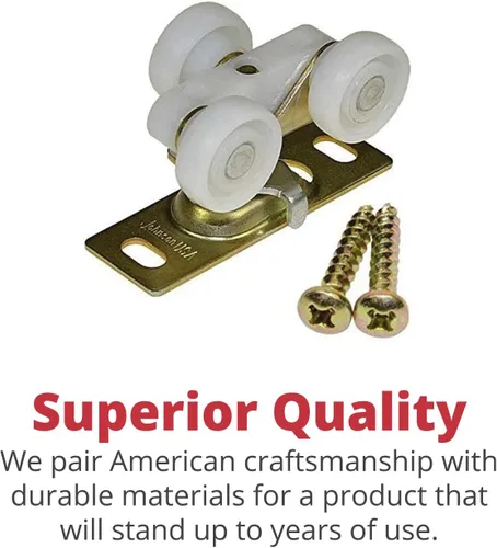 Vista 2 de Johnson Hardware Herrajes para puerta corredera o de bolsillo de grado comercial 100PD (48")