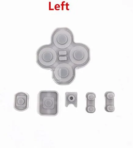 Vista 4 de Botón de repuesto para llave izquierda derecha A-B D-Pad Start Select goma conductora de silicona para interruptor NS Joy-Con