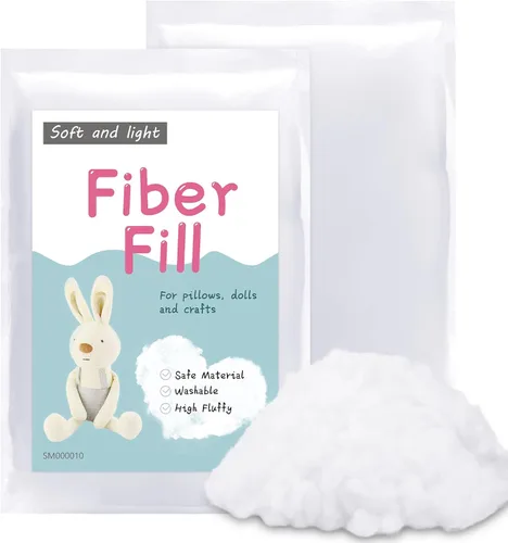 Vista 16 de LOKUNN Fibra de poliéster de 2.12 oz/60 g, relleno de fibra de poliéster (2.12 oz ~ 3.97 libras), relleno para animales de peluche, relleno