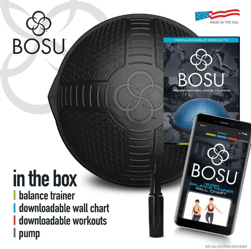 Vista 2 de BOSU Nexgen Balance Trainer, Half-Ball Training Equipment, 65 cm Diameter, 300 lb Capacity - Burst-Resistant Stability Exercise Tool w/Non-Slip