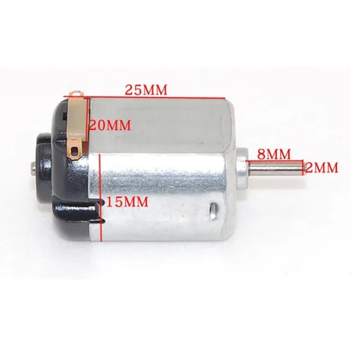 Vista 2 de Juego de aspas de ventilador de caja de batería de motor, motor micro de 3 V CC, motor de 130 CC, kit eléctrico para coche, rueda eléctrica de 3 V