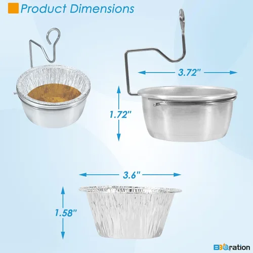 Vista 4 de Taza de grasa universal para parrillas Char-Broil Kenmore al aire libre y otras parrillas similares, taza recogedora de grasa con soporte y paquete