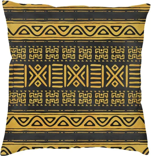 Vista 14 de ASYG Funda de cojín africana de 18 x 18 pulgadas, diseño de doble cara