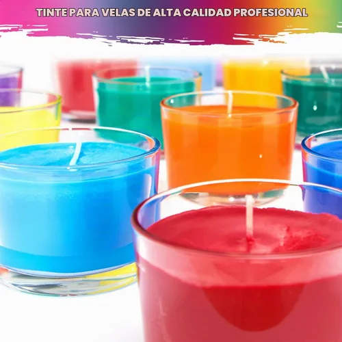 Vista 6 de Tinte líquido para velas de soja para hacer velas de soja, juego