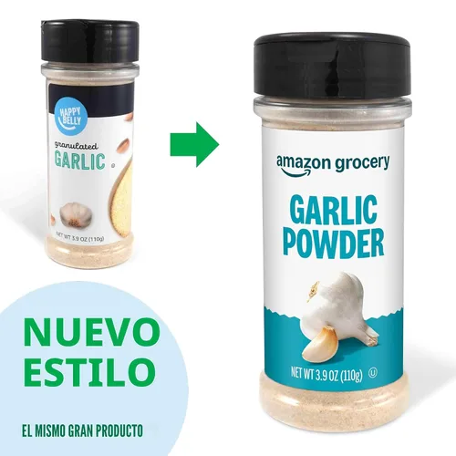 Vista 3 de Amazon Grocery, Ajo en polvo, 3.9 onzas (anteriormente Happy Belly, el embalaje puede variar)
