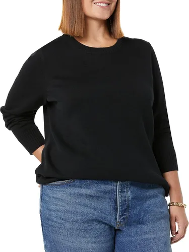 Vista 4 de Tienda Essentials - Suéter para mujer (100% algodón), diseño de cuello redondo