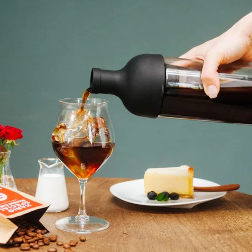 Vista 5 de Hario Botella de vino de café frío de 22.0 fl oz, negro