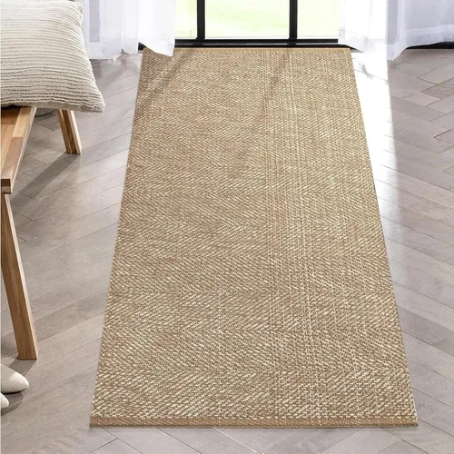 Vista 22 de LEEVAN Alfombra lavable para baño, alfombra tejida negra de 2 x 3 pies para entrada, alfombra de puerta delantera de algodón, alfombras pequeñas