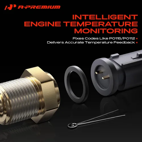 Vista 5 de Sensor de temperatura del refrigerante del motor A-Premium compatible con Chrysler y Dodge Para Chrysler 200 Sebring 2007-2010 Dodge Avenger