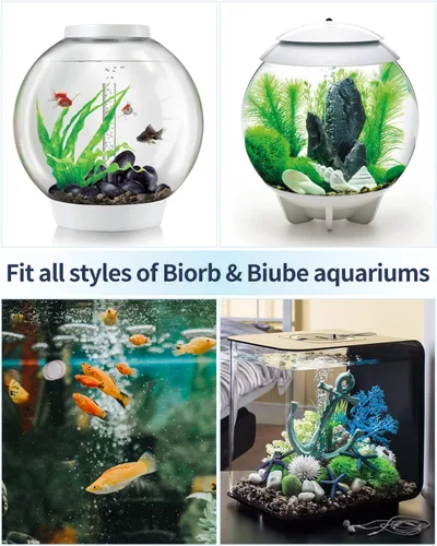 Vista 5 de Pawfly Acuario de repuesto de piedra de aire burbujeador para acuario para tubo clásico específico de flujo de halo y Life Fish Tanks Mini