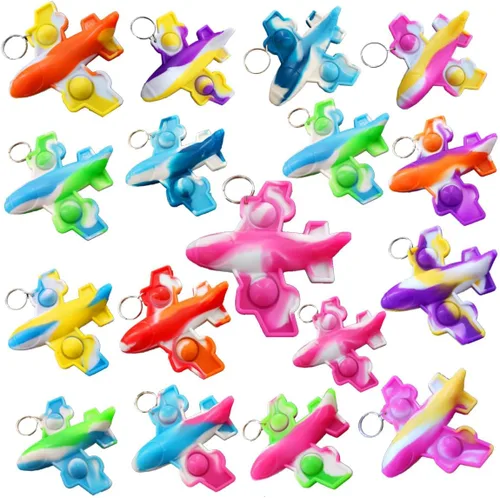 Vista 7 de Paquete de 30 mini juguetes para ansiedad de avión, para autismo, sensoriales, cumpleaños, fiestas, regalos para escuela, aula, adultos y niños