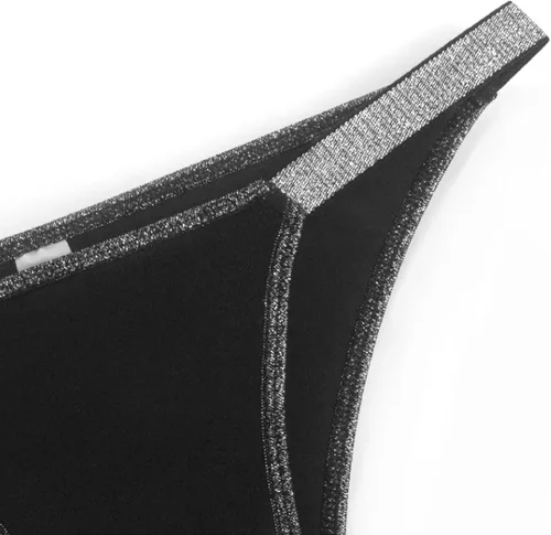 Vista 4 de Banamic Bragas de encaje para mujer, ropa interior sexy, tangas sin costuras
