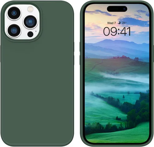 Vista 29 de GUAGUA Funda compatible con iPhone 17 Pro Max de 6.9 pulgadas, silicona líquida, goma de gel suave, delgada, forro de microfibra delgada