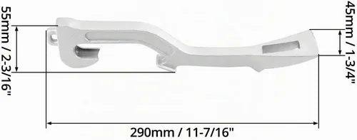 Vista 6 de QWORK Llave inglesa para manguera de incendios, aluminio universal, equipo contra incendios, 11-7/8 pulgadas de longitud, paquete de 2