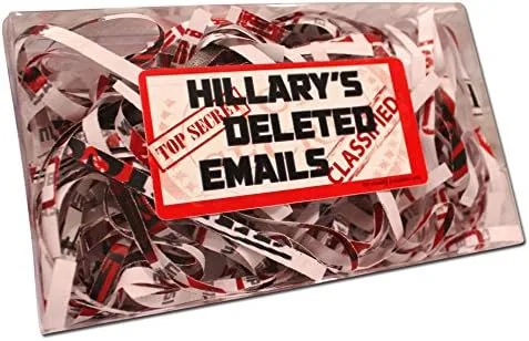 Vista 2 de Correos electrónicos eliminados de Hillary - Regalo de broma de correos electrónicos de Hillary - Regalos divertidos de Hillary - Elección