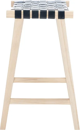 Vista 12 de Safavieh Home Collection Abreu - Taburete rectangular de madera maciza de 30 pulgadas (totalmente montado)