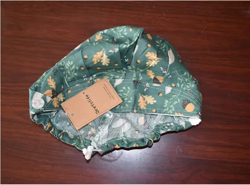 Vista 7 de Juego de 3 gorros estilo bouffant de algodón, con banda para el sudor