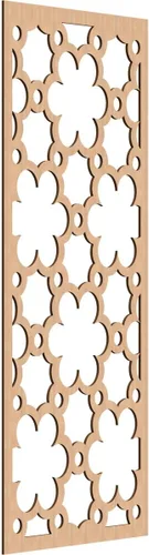 Vista 91 de 9 3/8"W x 24 3/8"H x 1/4"T Southgate Decorativos Paneles De Pared De Madera Calado, Abedul