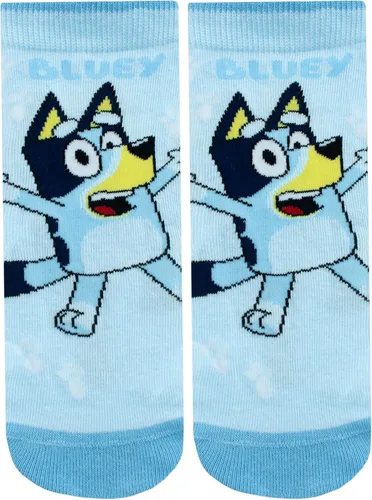 Vista 2 de Bluey Paquete de 3 calcetines unisex para niños o niñas