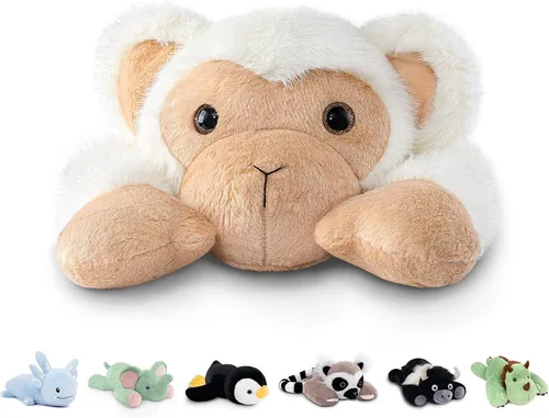Vista 18 de Niuniu Daddy Animales de peluche con peso de ajolote azul de 24 pulgadas 5 libras para niños, adultos, niñas, niños, juguete de peluche gigante