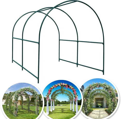 Vista 3 de BenefitUSA Marco grande de repuesto para invernadero de plantas de jardín para flores, frutas, verduras, fiestas (6.5 x 7 x 7.2 pies)