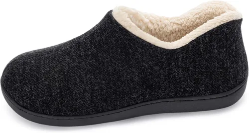 Vista 12 de ULTRAIDEAS - Pantuflas de interior para mujer con espuma viscoelástica, zapatillas de casa con cierre cálido para mujer con suela exterior de goma