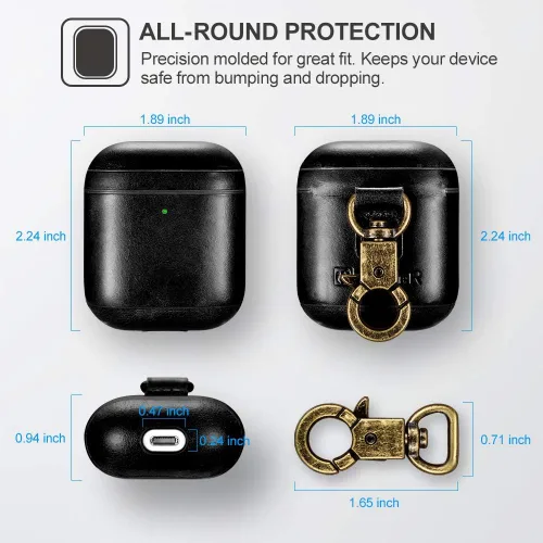 Vista 2 de Funda para AirPods con cierre de metal