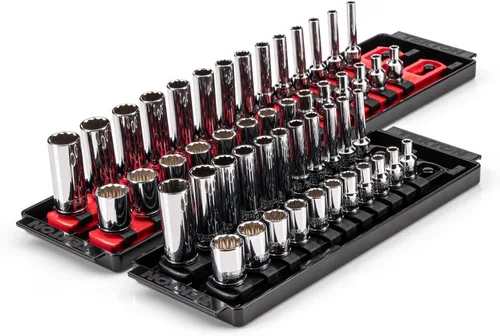 Vista 10 de TEKTON Juego de llaves de vaso de 12 puntos de 1/4 pulgadas, 11 piezas SHD90103