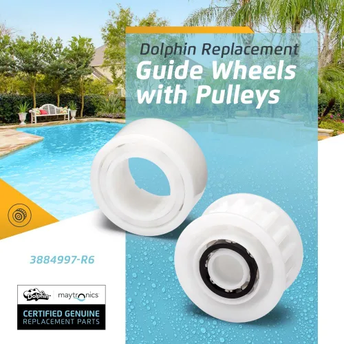 Vista 2 de Dolphin Pieza de repuesto genuina — Ruedas guía (4PK) con 2 engranajes de polea — 3884997-R6