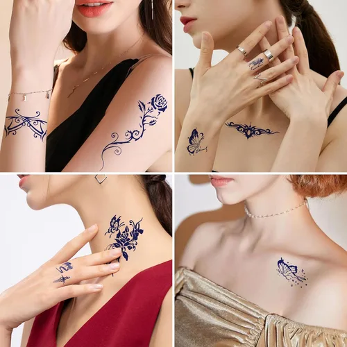 Vista 3 de Impresora de plantillas de tatuajes para principiantes y artistas, con 3 piezas de papel de transferencia de tatuajes, impresora térmica inalámbrica