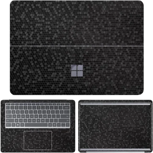 Vista 23 de SopiGuard Adhesivo para Microsoft Surface Laptop Studio 2021, envoltura de vinilo de borde a borde, incluye parte superior, teclado, paneles