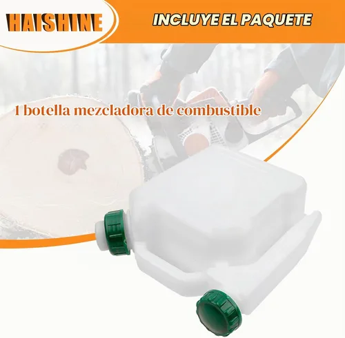 Vista 6 de Tanque de botella de mezcla de combustible de motor de 2 tiempos, contenedor de mezcla de combustible de 2 tiempos de 1.0 L, recipiente de mezcla