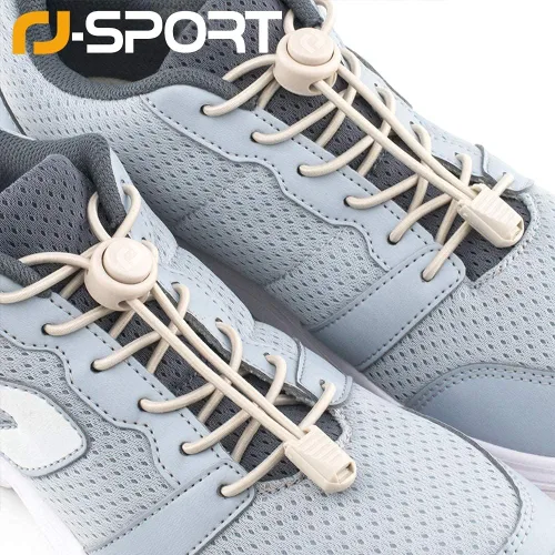 Vista 2 de RJ-Sport - Cordones elásticos para zapatos, resistentes, para niños y adultos, sin anudar, con cierre fuerte, cordones de velocidad