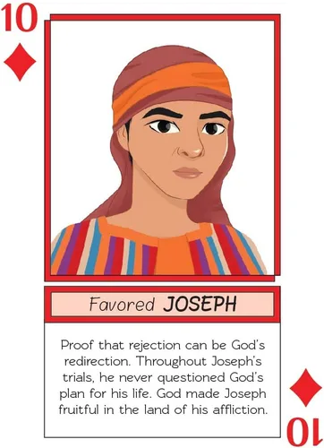 Vista 5 de Kulture Games Playing Cards: Bible Legends - Diversos personajes de la Biblia, historias y versículos bíblicos alentadores - Juego de cartas
