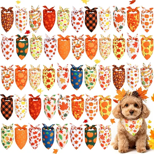 Vista 9 de Sweetude 50 bandanas para perros a granel para verano, flamenco