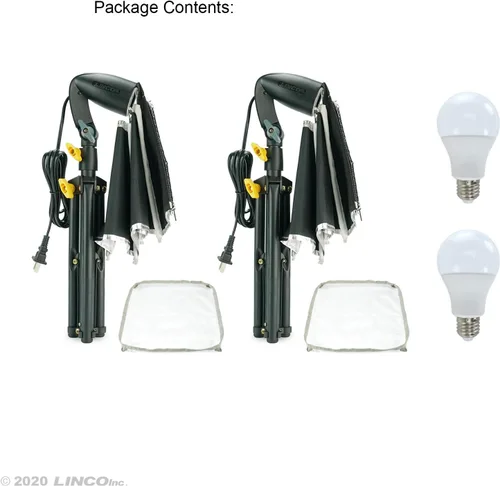 Vista 2 de LINCO Lincostore Softbox Kit de iluminación 8x8 Mini mesa 2