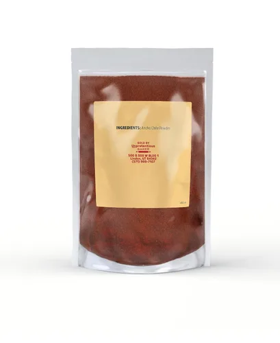 Vista 2 de Unpretentious Ancho Chile en polvo, 2 libras, sabor suave, pimientos poblanos secos