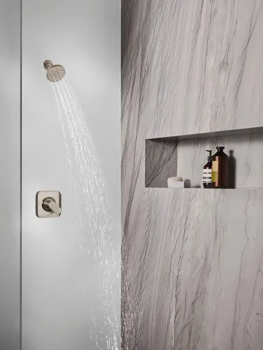Vista 4 de Moen Brushed Nickel Six-Function 4-1/2" Diameter Spray Head Eco-Performance Showerhead, 6512EP15BN