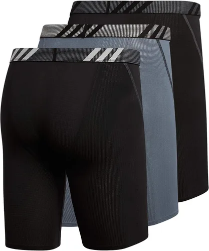 Vista 5 de adidas Men's Sport Performance Mesh 3-Pack Long Boxer Brief
