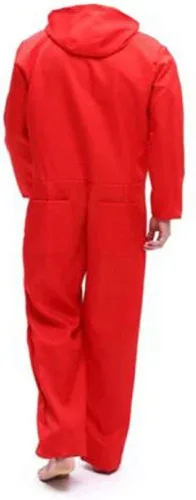 Vista 3 de Mono rojo para disfraz de La casa de papel con máscara de Halloween fiesta grupo juego completo para niño y adulto unisex